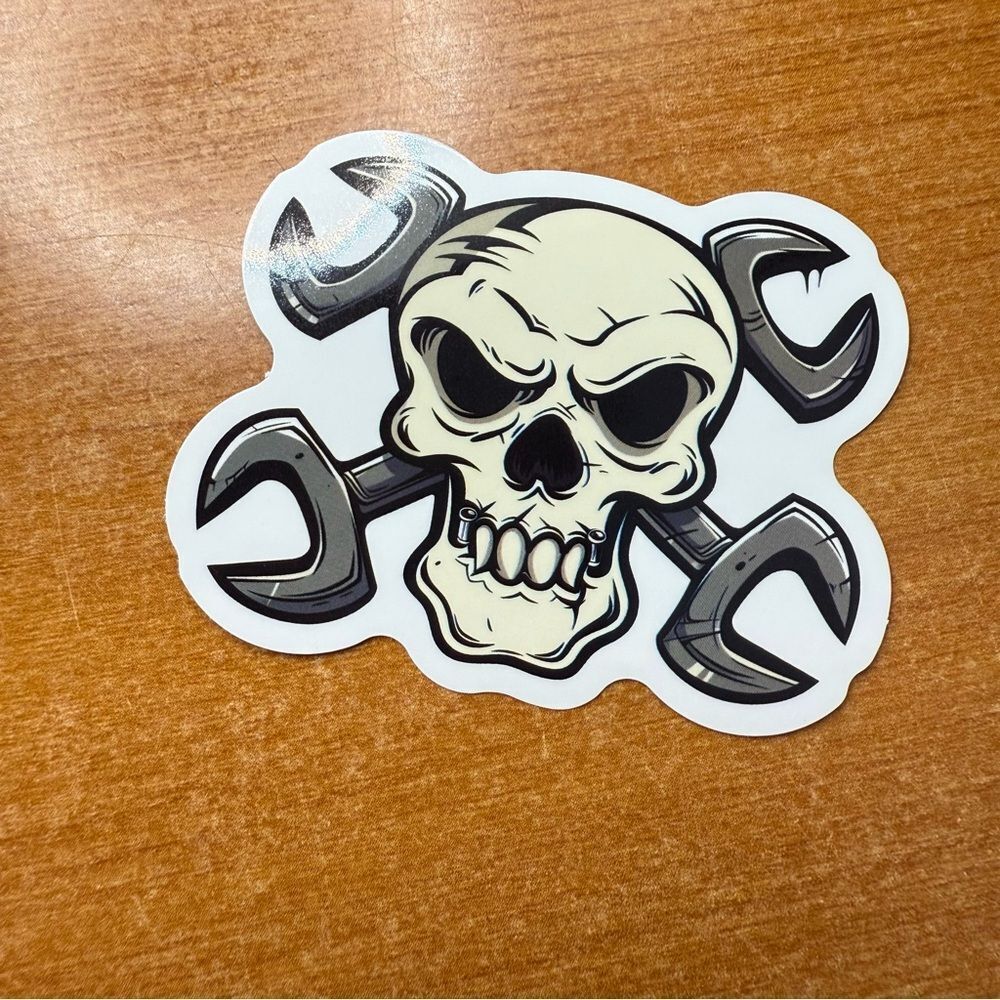 Skull and Wrenches‎ Sticker